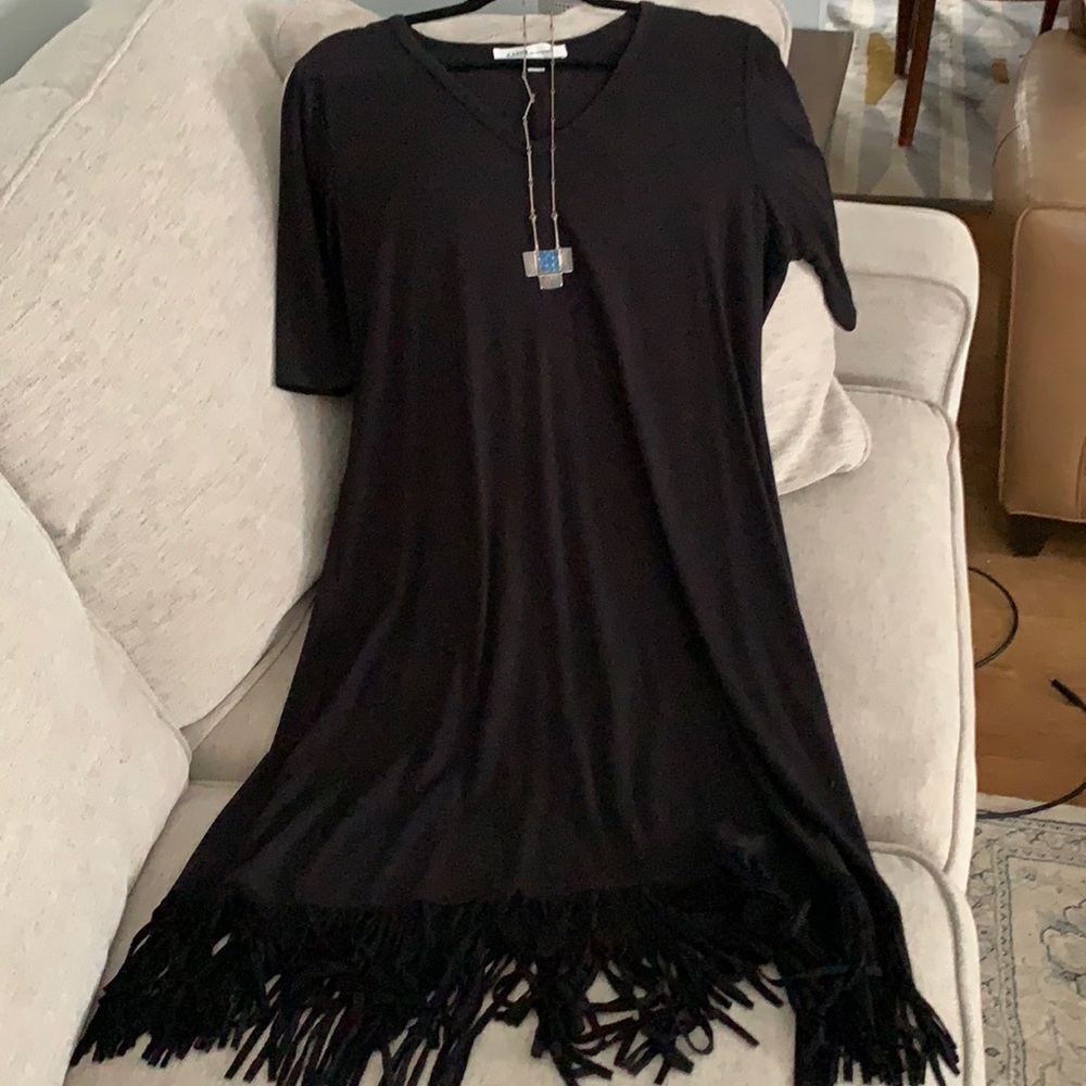 Black straight comfortable dress shirt sleeves XL